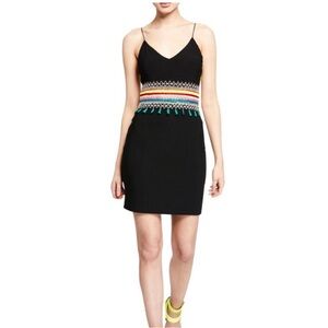 Alice + Olivia | Loralee Mini Dress with Multicolor Detail